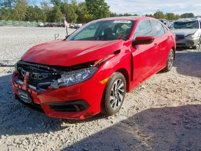 2HGFC2F7XJH508945 - 2018 HONDA CIVIC EX RED photo 2