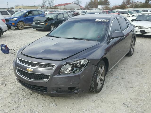 1G1ZC5EU0BF180080 - 2011 CHEVROLET MALIBU 1LT GRAY photo 2