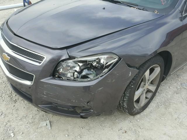1G1ZC5EU0BF180080 - 2011 CHEVROLET MALIBU 1LT GRAY photo 9