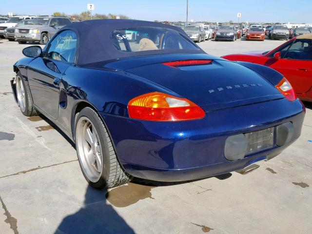 WP0CA29871U622684 - 2001 PORSCHE BOXSTER BLUE photo 3