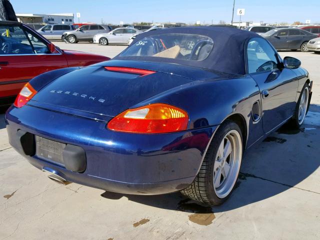 WP0CA29871U622684 - 2001 PORSCHE BOXSTER BLUE photo 4