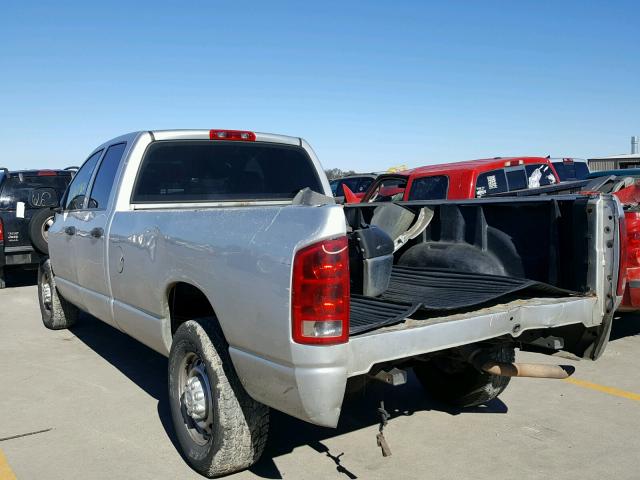 3D7KA28D54G109652 - 2004 DODGE RAM 2500 S SILVER photo 3