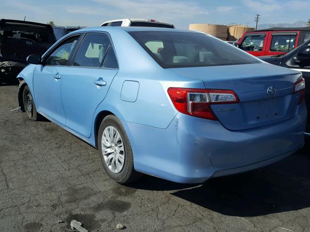 4T1BF1FK1CU621987 - 2012 TOYOTA CAMRY BASE BLUE photo 3