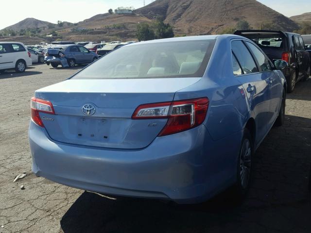 4T1BF1FK1CU621987 - 2012 TOYOTA CAMRY BASE BLUE photo 4