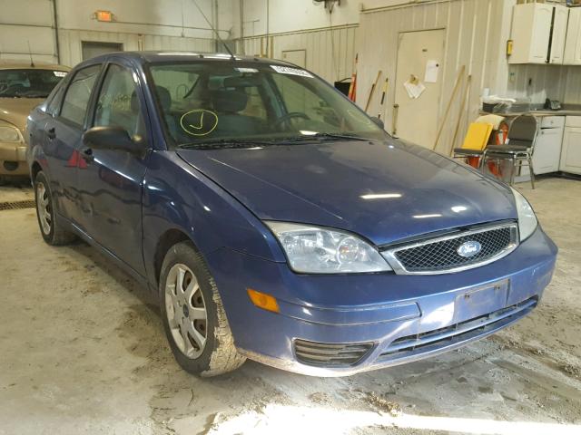 1FAFP34N05W149631 - 2005 FORD FOCUS ZX4 BLUE photo 1