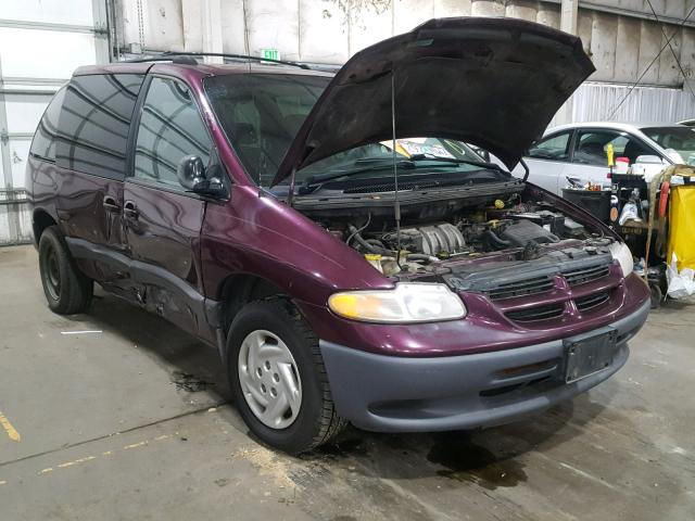 2B4GP45G8YR789682 - 2000 DODGE CARAVAN SE BURGUNDY photo 1