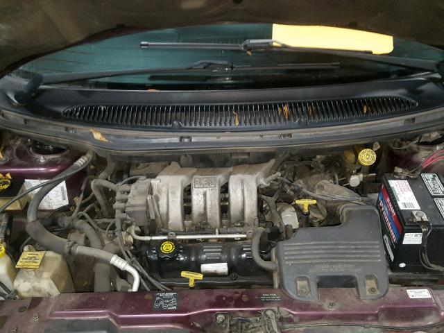 2B4GP45G8YR789682 - 2000 DODGE CARAVAN SE BURGUNDY photo 7