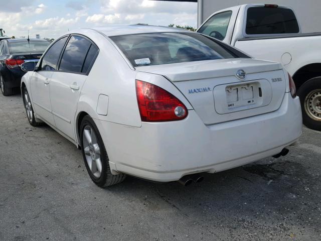 1N4BA41E46C825334 - 2006 NISSAN MAXIMA SE WHITE photo 3