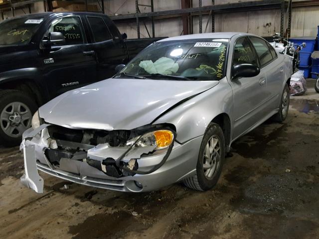 1G2NE52F34C249309 - 2004 PONTIAC GRAND AM S SILVER photo 2