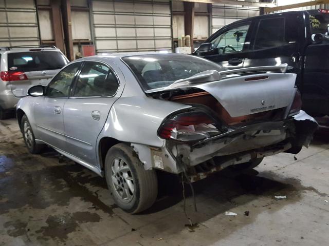 1G2NE52F34C249309 - 2004 PONTIAC GRAND AM S SILVER photo 3