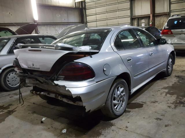 1G2NE52F34C249309 - 2004 PONTIAC GRAND AM S SILVER photo 4