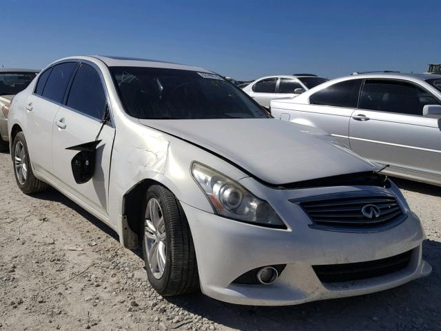 JN1CV6AR3AM459275 - 2010 INFINITI G37 WHITE photo 1