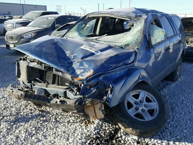 1D4HB48NX5F566551 - 2005 DODGE DURANGO SL BLUE photo 2