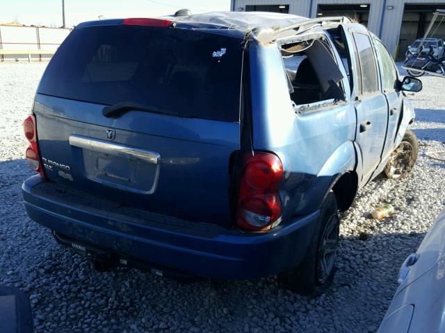 1D4HB48NX5F566551 - 2005 DODGE DURANGO SL BLUE photo 4