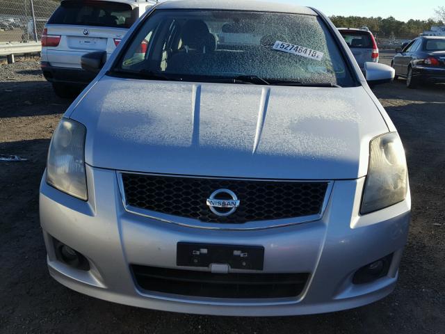 3N1AB61E39L693662 - 2009 NISSAN SENTRA 2.0 SILVER photo 9