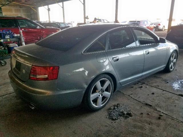 WAUAH74F68N103195 - 2008 AUDI A6 3.2 GRAY photo 4