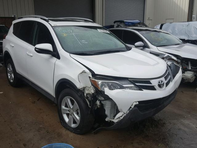 2T3WFREV4EW121635 - 2014 TOYOTA RAV4 XLE WHITE photo 1