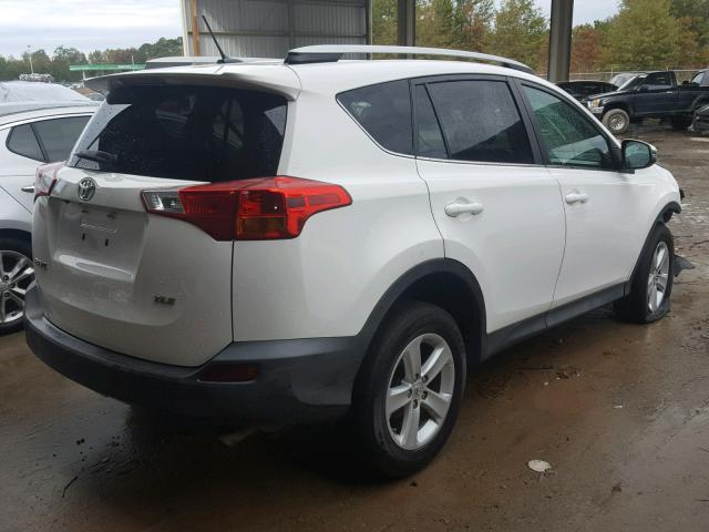 2T3WFREV4EW121635 - 2014 TOYOTA RAV4 XLE WHITE photo 4