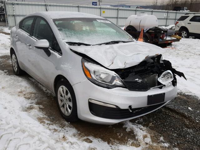 KNADM4A30G6565567 - 2016 KIA RIO LX SILVER photo 1