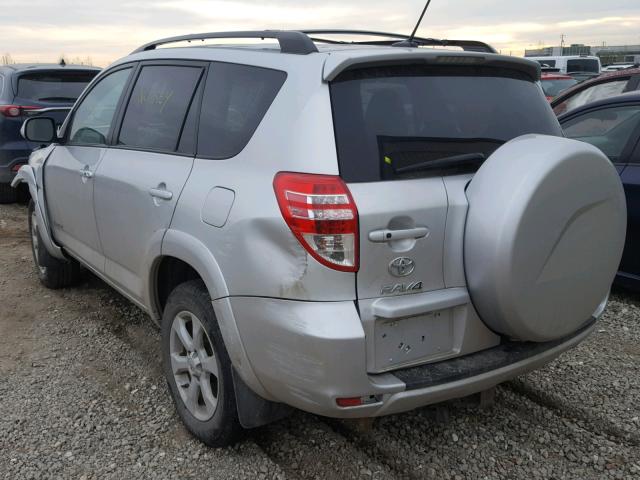 2T3DK4DV2CW084556 - 2012 TOYOTA RAV4 LIMIT SILVER photo 3