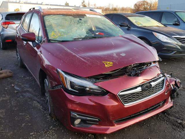 4S3GTAT60J3748579 - 2018 SUBARU IMPREZA LI MAROON photo 1