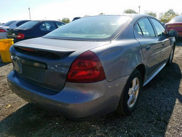 2G2WP552381103060 - 2008 PONTIAC GRAND PRIX GRAY photo 4
