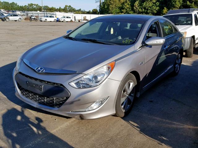 KMHEC4A47BA007526 - 2011 HYUNDAI SONATA HYB SILVER photo 2