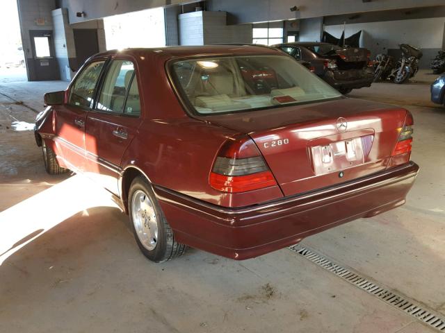 WDBHA29G3XF767147 - 1999 MERCEDES-BENZ C 280 RED photo 3