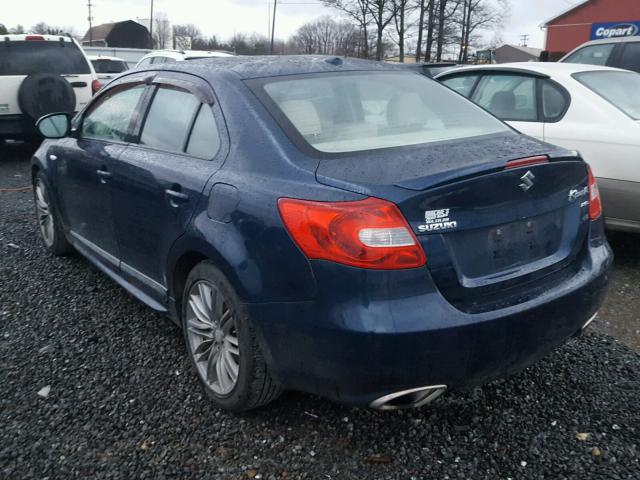 JS2RF9A87B6110712 - 2011 SUZUKI KIZASHI SP BLUE photo 3