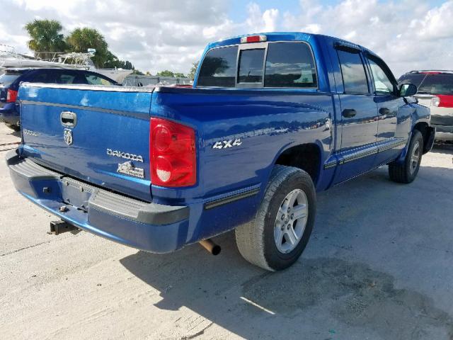 1D7RW3GK1BS691938 - 2011 DODGE DAKOTA SLT BLUE photo 4