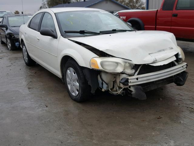 1C3EL46X74N109058 - 2004 CHRYSLER SEBRING LX WHITE photo 1