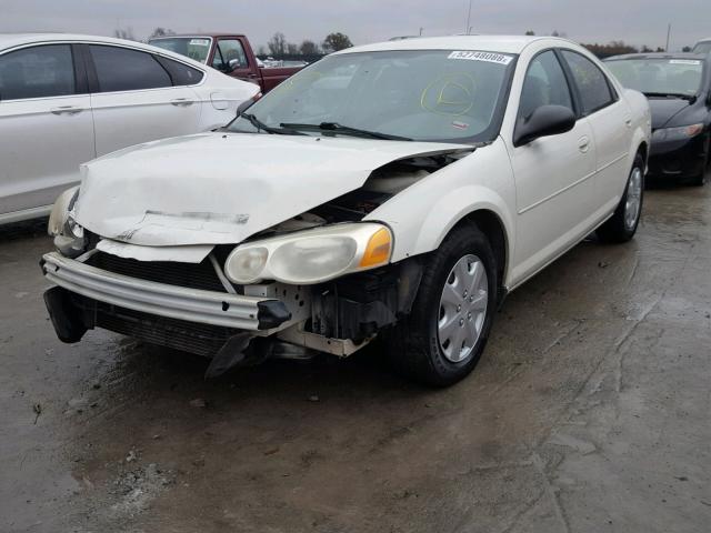 1C3EL46X74N109058 - 2004 CHRYSLER SEBRING LX WHITE photo 2