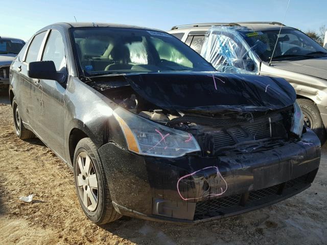 1FAHP34N88W267665 - 2008 FORD FOCUS S/SE BLACK photo 1