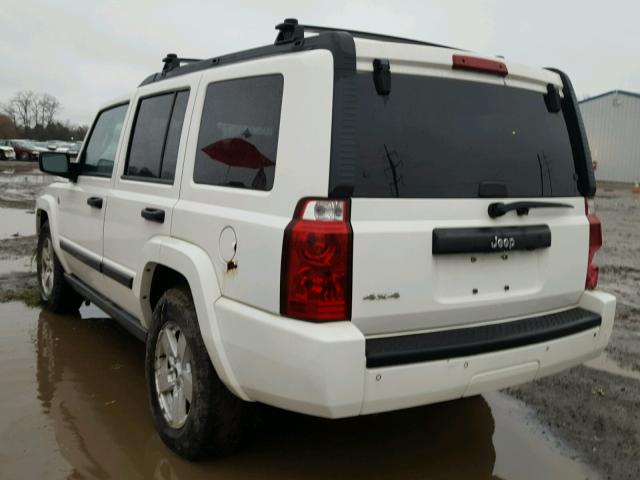1J8HG48N16C244911 - 2006 JEEP COMMANDER WHITE photo 3
