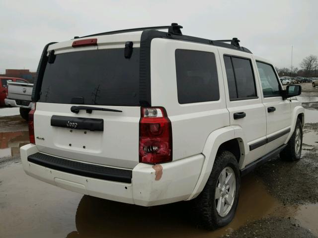 1J8HG48N16C244911 - 2006 JEEP COMMANDER WHITE photo 4