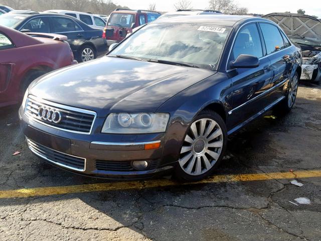 WAUML44E14N013660 - 2004 AUDI A8 L QUATT BLUE photo 2