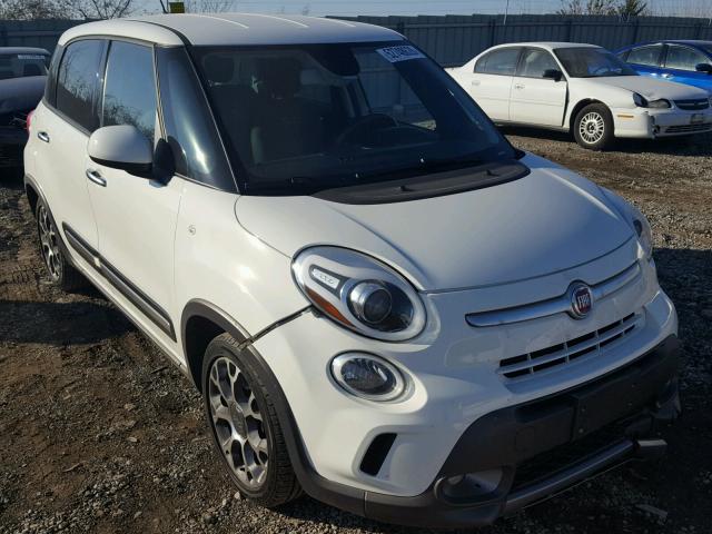 ZFBCFADH6EZ008918 - 2014 FIAT 500L TREKK WHITE photo 1