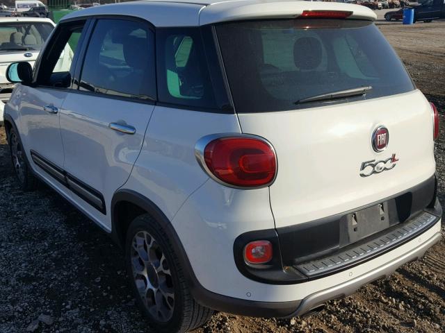 ZFBCFADH6EZ008918 - 2014 FIAT 500L TREKK WHITE photo 3