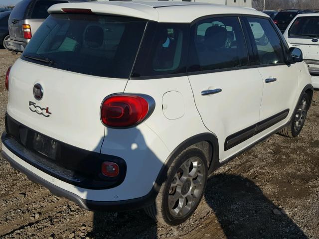 ZFBCFADH6EZ008918 - 2014 FIAT 500L TREKK WHITE photo 4