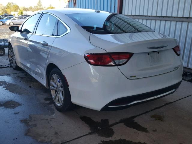 1C3CCCAB6FN661117 - 2015 CHRYSLER 200 LIMITE WHITE photo 3