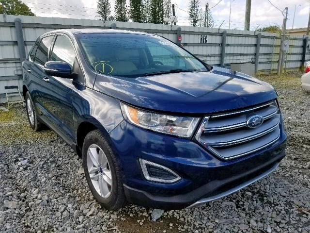 2FMPK4J91HBC59051 - 2017 FORD EDGE SEL BLUE photo 1