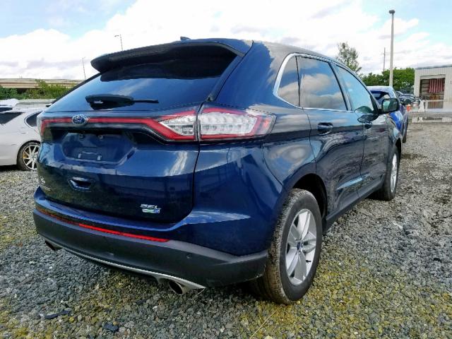 2FMPK4J91HBC59051 - 2017 FORD EDGE SEL BLUE photo 4