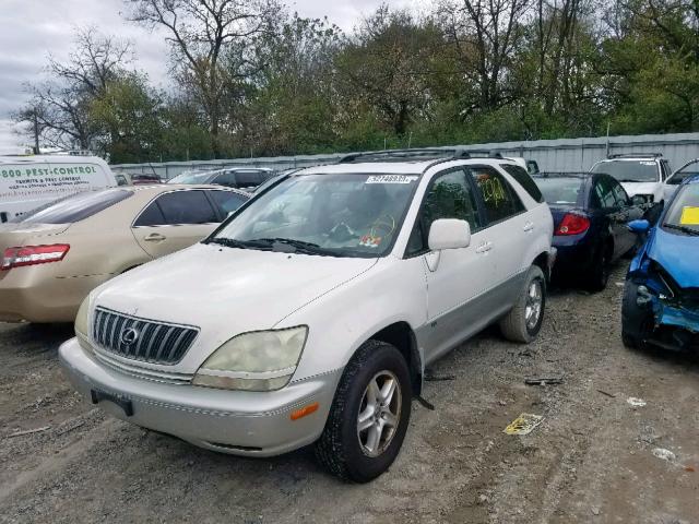 JTJHF10U530304260 - 2003 LEXUS RX 300 WHITE photo 2