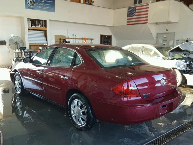 2G4WC552361110123 - 2006 BUICK LACROSSE C MAROON photo 3