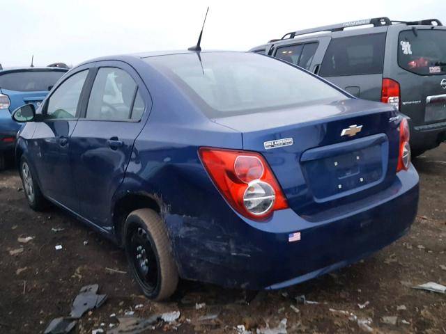 1G1JA5SH9D4247168 - 2013 CHEVROLET SONIC LS 蓝色 照片 3