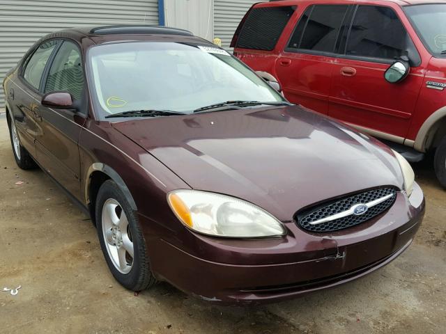 1FAFP55U51A222825 - 2001 FORD TAURUS SES BURGUNDY photo 1