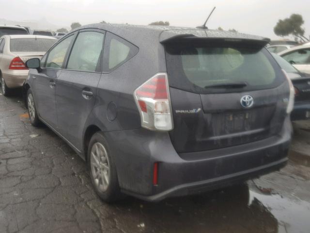 JTDZN3EU5GJ052668 - 2016 TOYOTA PRIUS V GRAY photo 3