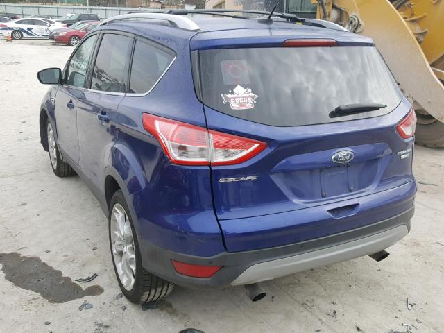 1FMCU9J95DUD50138 - 2013 FORD ESCAPE TIT BLUE photo 3