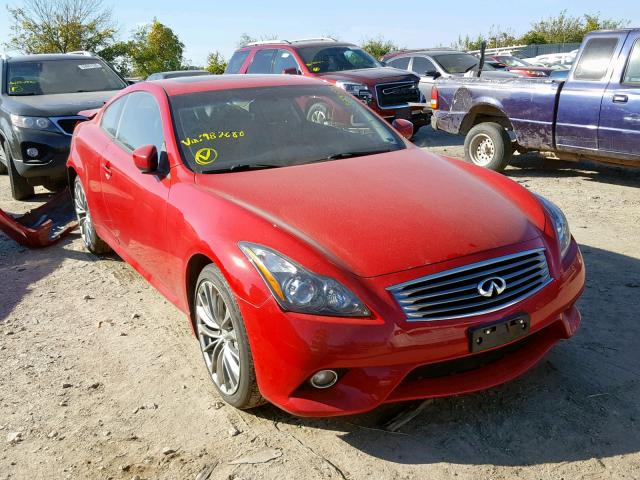 JN1CV6EL5DM982680 - 2013 INFINITI G37 RED photo 1