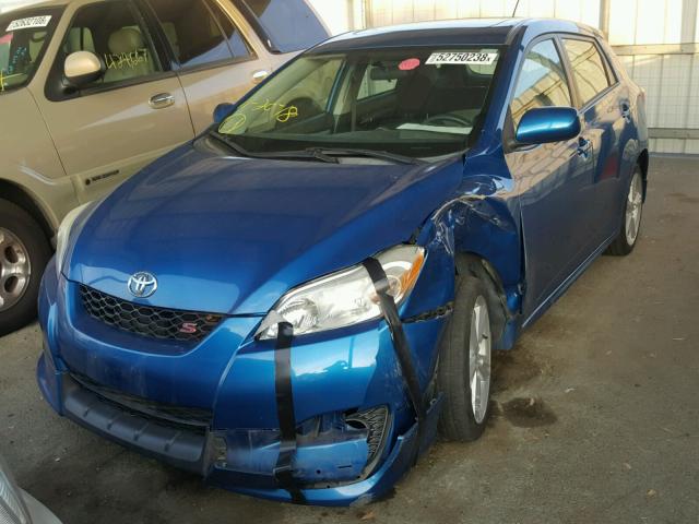 2T1KE40E59C025105 - 2009 TOYOTA COROLLA MA BLUE photo 2